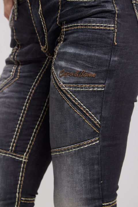 WD382 Slim Fit Women's Jean Trousers