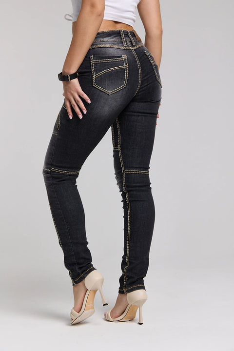 WD382 Slim Fit Women's Jean Trousers