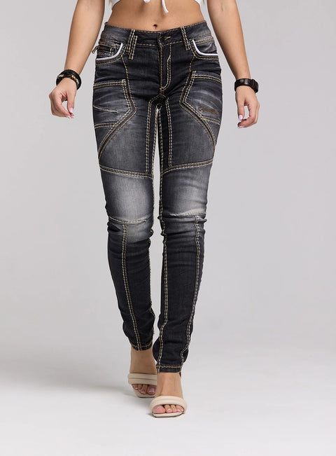 WD382 Slim Fit Women's Jean Trousers
