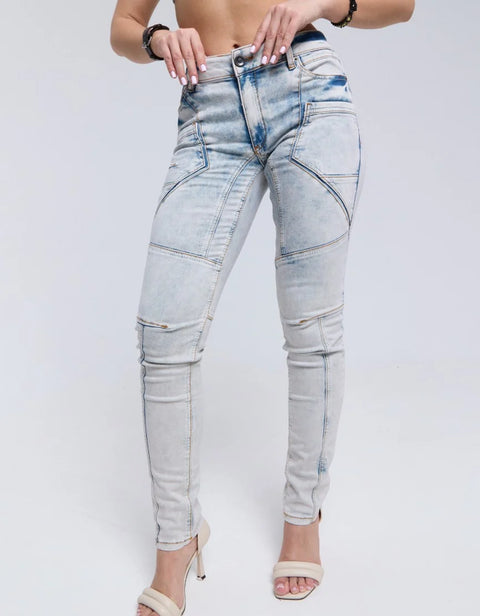 WD382 Slim Fit Women's Jean Trousers