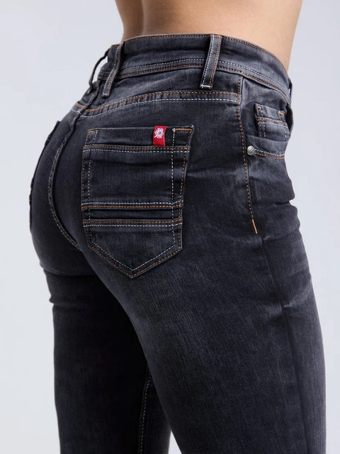 WD443 Women jeans in solid look
