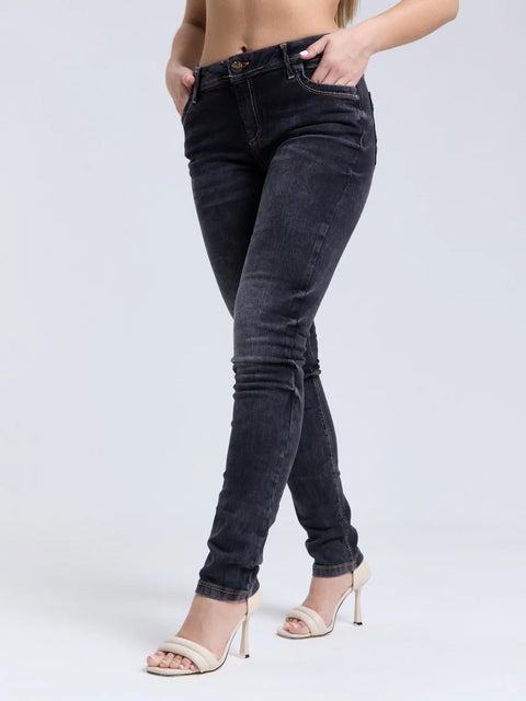 WD443 Women jeans in solid look