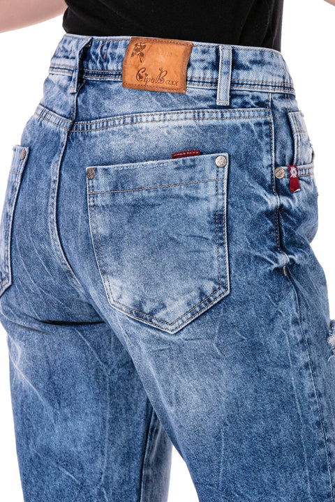 WD447 Mom Jeans Ice Blue