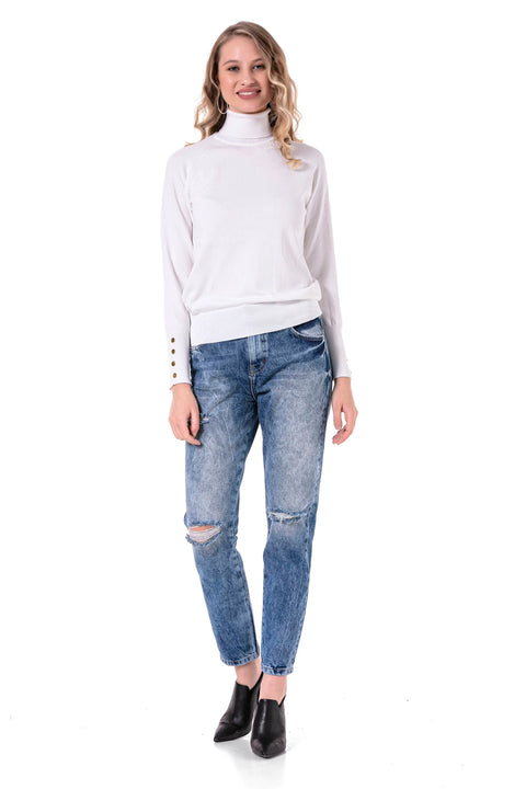 WD447 Mom Jeans Ice Blue