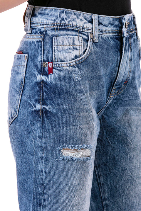 WD447 Mom Jeans Ice Blue