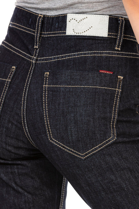 WD450 Dark Tone Mom Jean Trousers