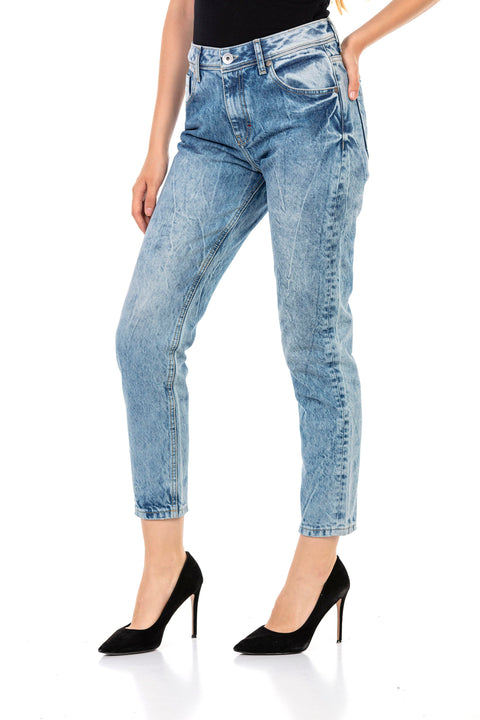 WD454 High Waist Women's Jean Trousers