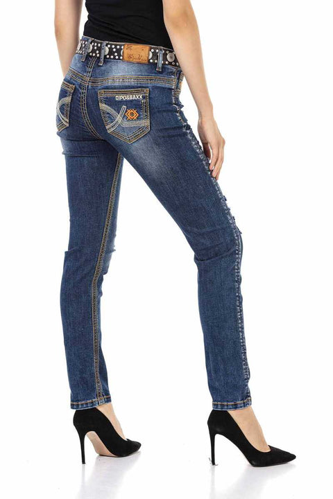 WD457 Slim Fit Women's Jean Trousers