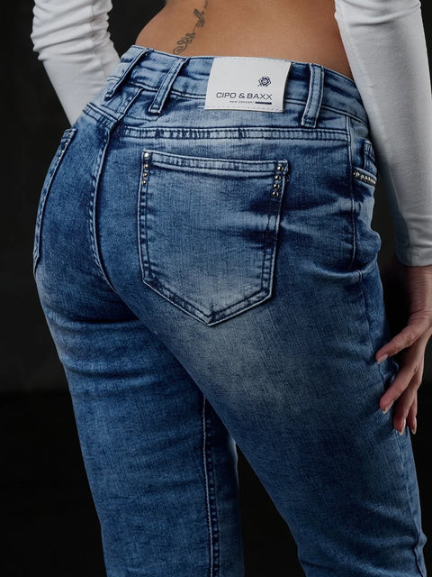 WD459 Ice Blue Women's Jean Trousers