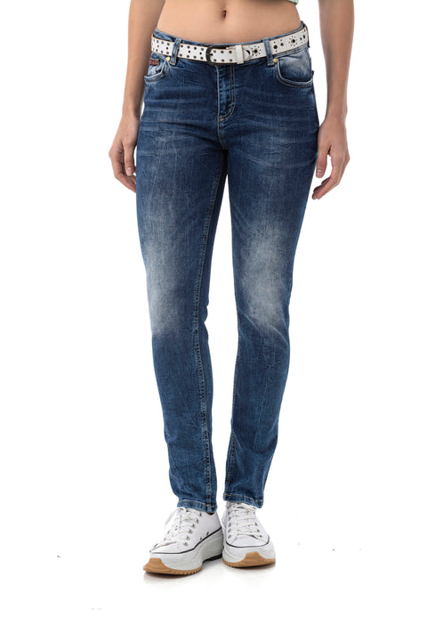 WD461 women Slim-Fit jeans in the casual used look