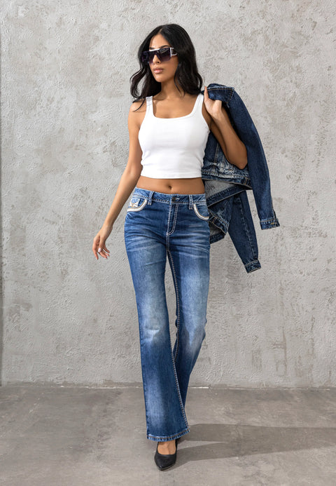 WD514 Women Bootcut-Jeans