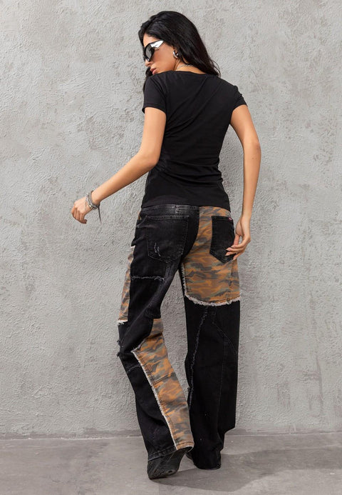 WD527 Camouflage Patterned Women's Trousers