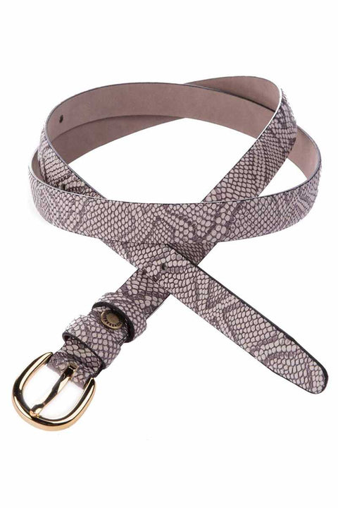 WG113 women belt with snake skin