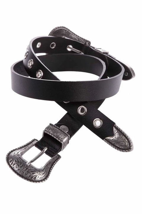 WG115 Women's Cowboy Buckle Look Belt