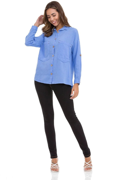 WH132 Basic Summer Linen Shirt