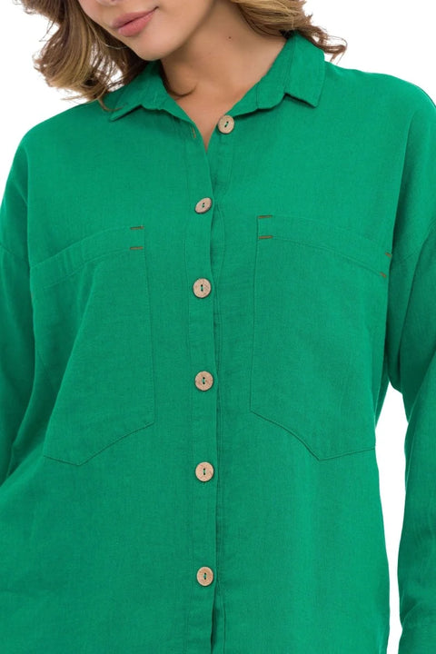 WH132 Basic Summer Linen Shirt