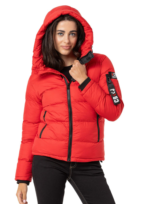 WM138 women's winter jacket with a stand -up collar