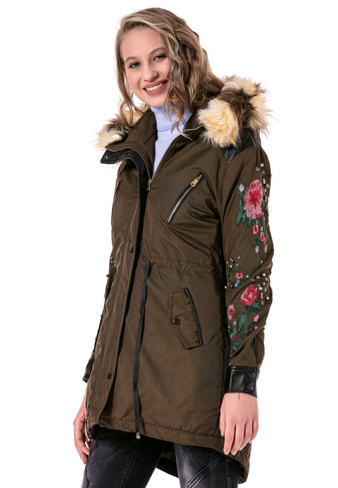 WJ136 Beaded Embroidered Women's Coat