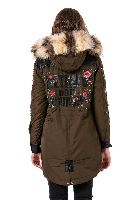 WJ136 Beaded Embroidered Women's Coat