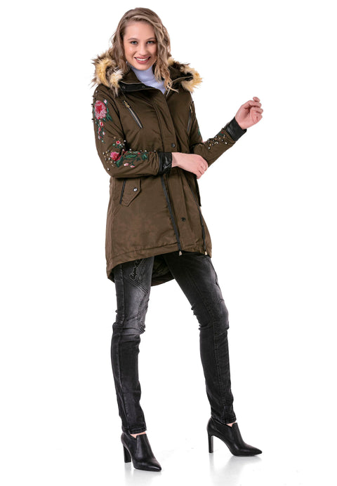 WJ136 Beaded Embroidered Women's Coat
