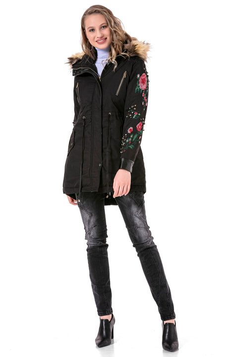 WJ136 Beaded Embroidered Women's Coat