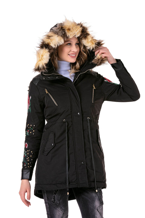 WJ136 Beaded Embroidered Women's Coat