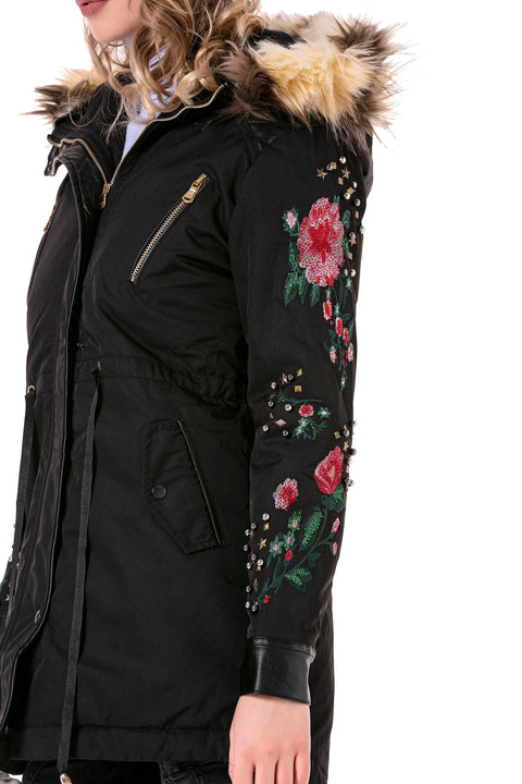 WJ136 Beaded Embroidered Women's Coat