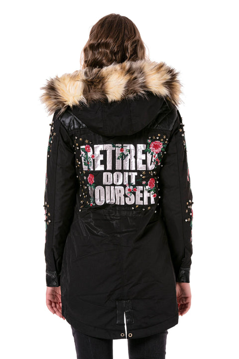WJ136 Beaded Embroidered Women's Coat