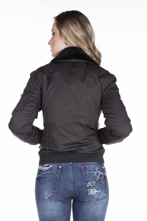 WJ141 Women's Removable Kurdish Collar Coat