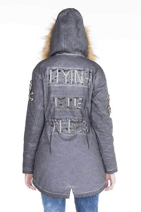 WJ144 Beaded Embroidered Women's Coat