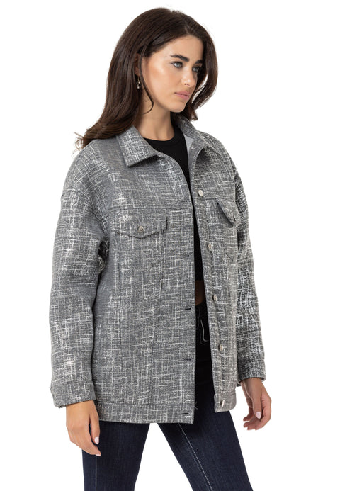 WJ222 Women's Gray Basic Jacket