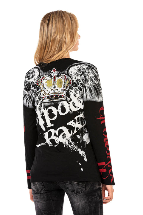 WL284 Women's Printed Long Sleeve T-Shirt