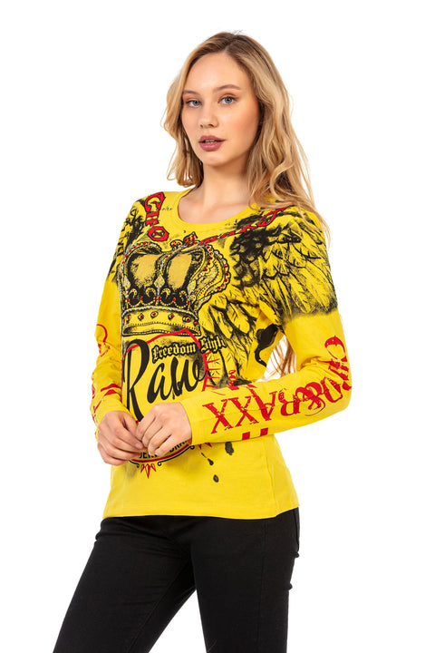 WL284 Women's Printed Long Sleeve T-Shirt