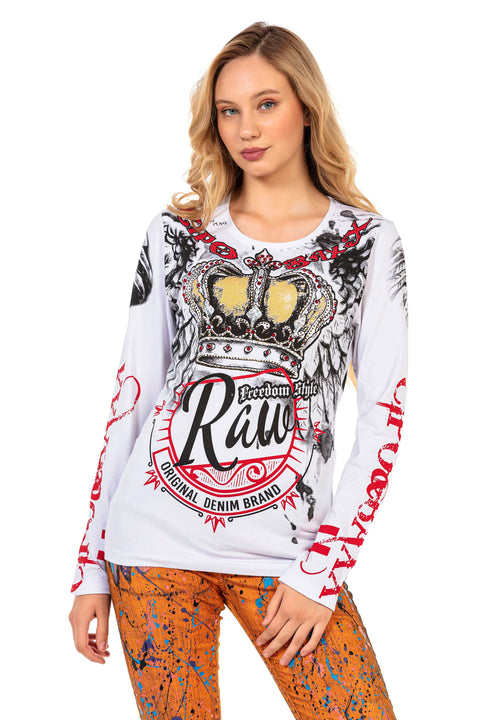 WL284 Women's Printed Long Sleeve T-Shirt