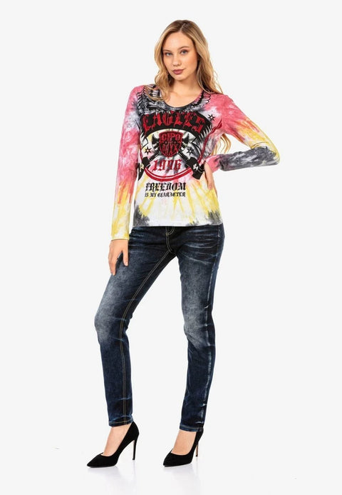 WL291 Eagles Printed Long Sleeve T-Shirt