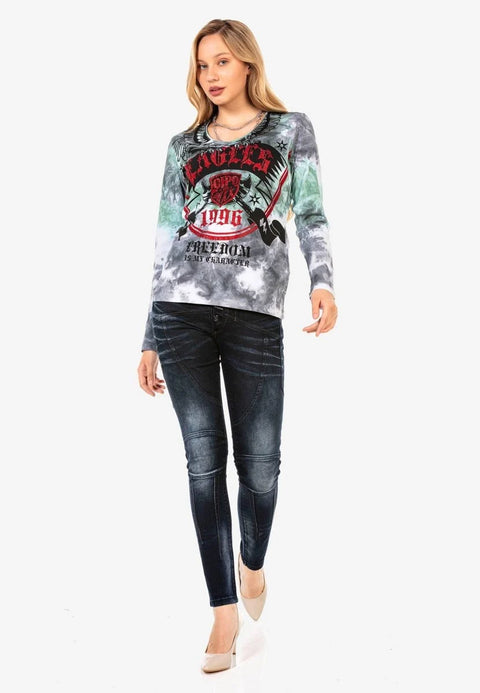 WL291 Eagles Printed Long Sleeve T-Shirt