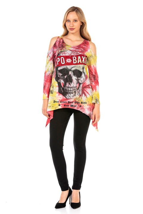 WL294 women's long -sleeved shirt in bright design