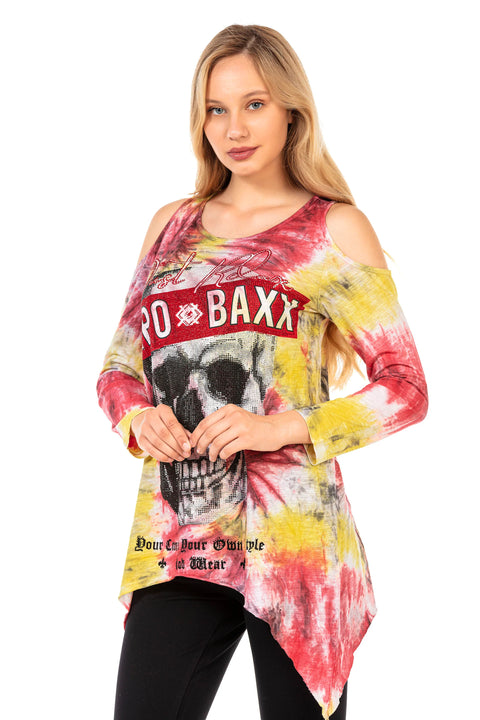 WL294 women's long -sleeved shirt in bright design