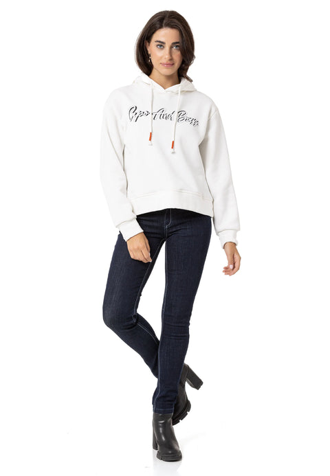 WL351 Basic Front Printed Sweatshirt