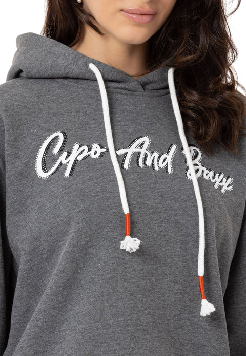 WL351 Basic Front Printed Sweatshirt