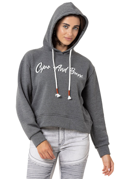 WL351 Basic Front Printed Sweatshirt