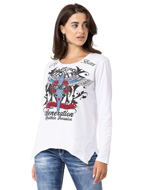 WL354 Sweatshirt with Collar Detail