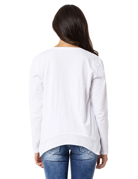 WL354 Sweatshirt with Collar Detail