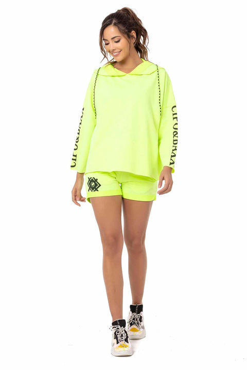 WLK176 Hoodie Shorts Set