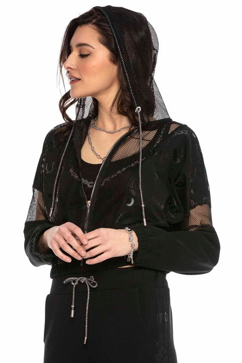WLR138 Women's Black Tracksuit Set