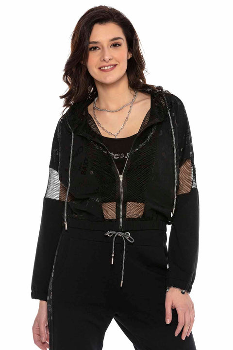 WLR138 Women's Black Tracksuit Set