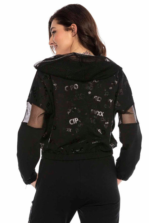WLR138 Women's Black Tracksuit Set
