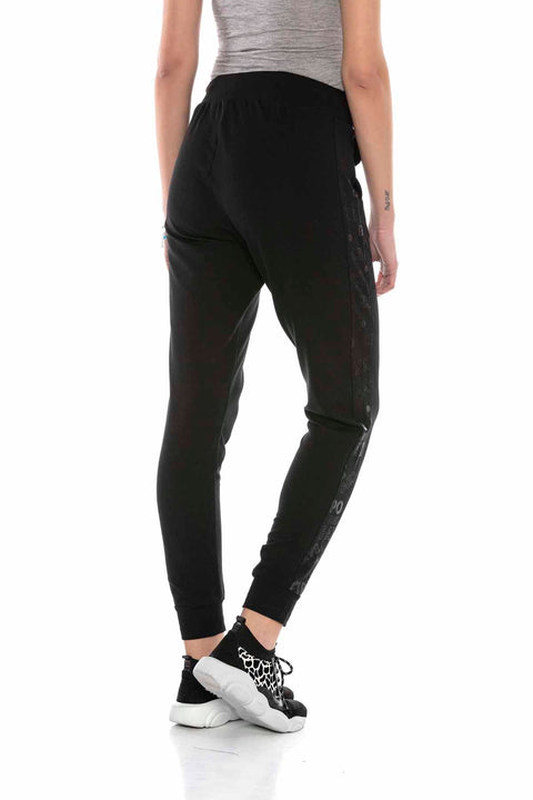 WLR138 Women's Black Tracksuit Set