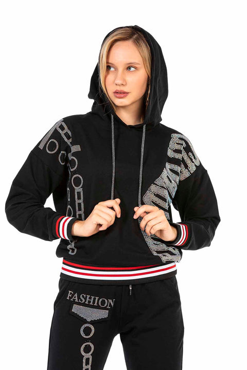 WLR139 Black Tracksuit Set