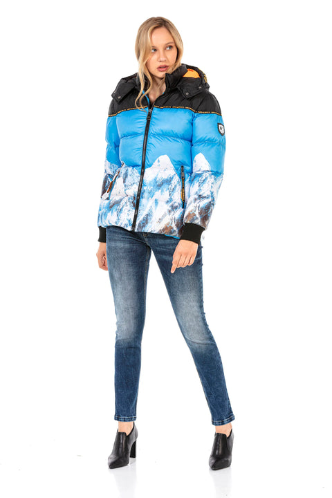 WM119 Printed Puffer Jacket